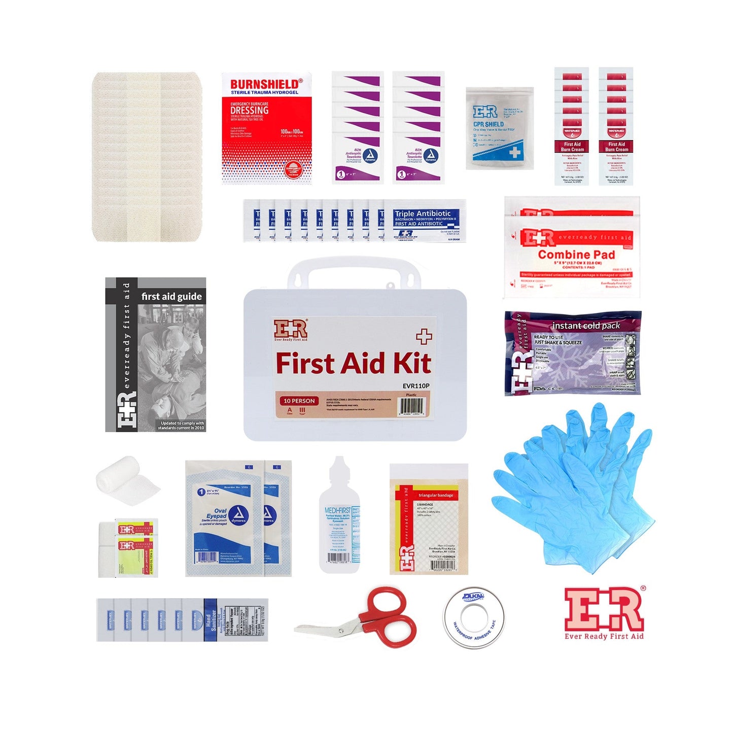 10 Person First Aid Kit – Type III, ANSI A, OSHA Compliant