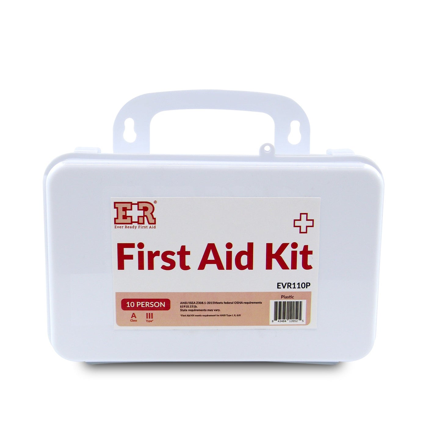 10 Person First Aid Kit –  Type III, ANSI A, OSHA Compliant