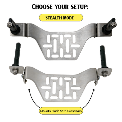 Overland Kitted Stealth Folding MAXTRAX® Roof Rack Mount