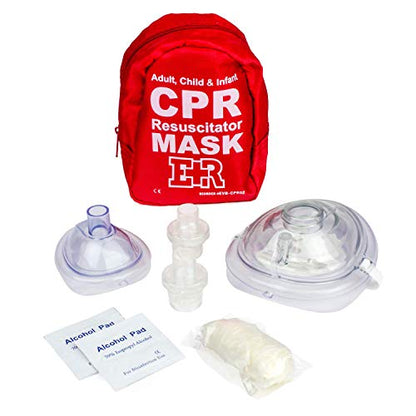 72-Piece First Aid Fanny Pack Kit with Adult & Infant CPR Masks