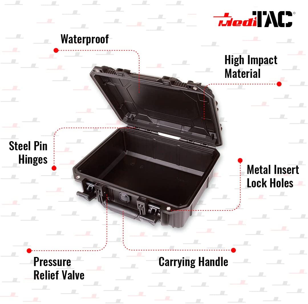 Fully Stocked Marine First Aid Medical Kit in Lightweight Waterproof Case