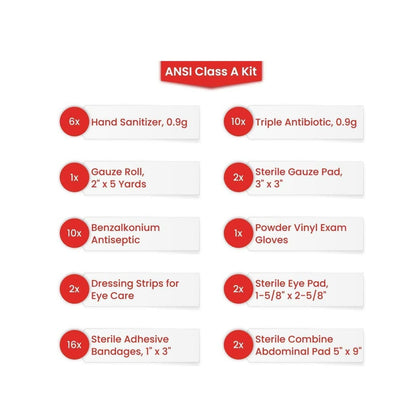 Basic First Aid Kit - ANSI Class A