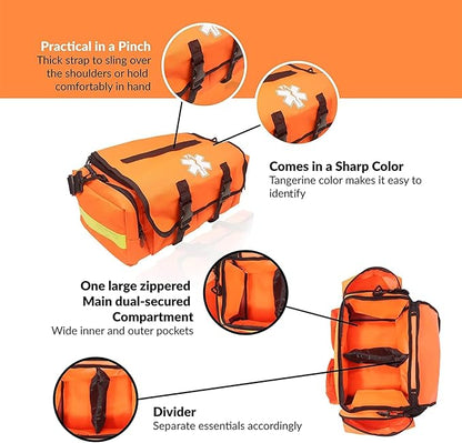 Deluxe EMT Trauma Kit - Fully Stocked First Responder Bag
