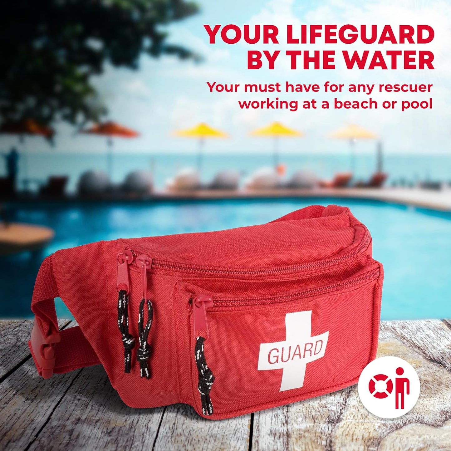 72-Piece First Aid Fanny Pack Kit with Adult & Infant CPR Masks