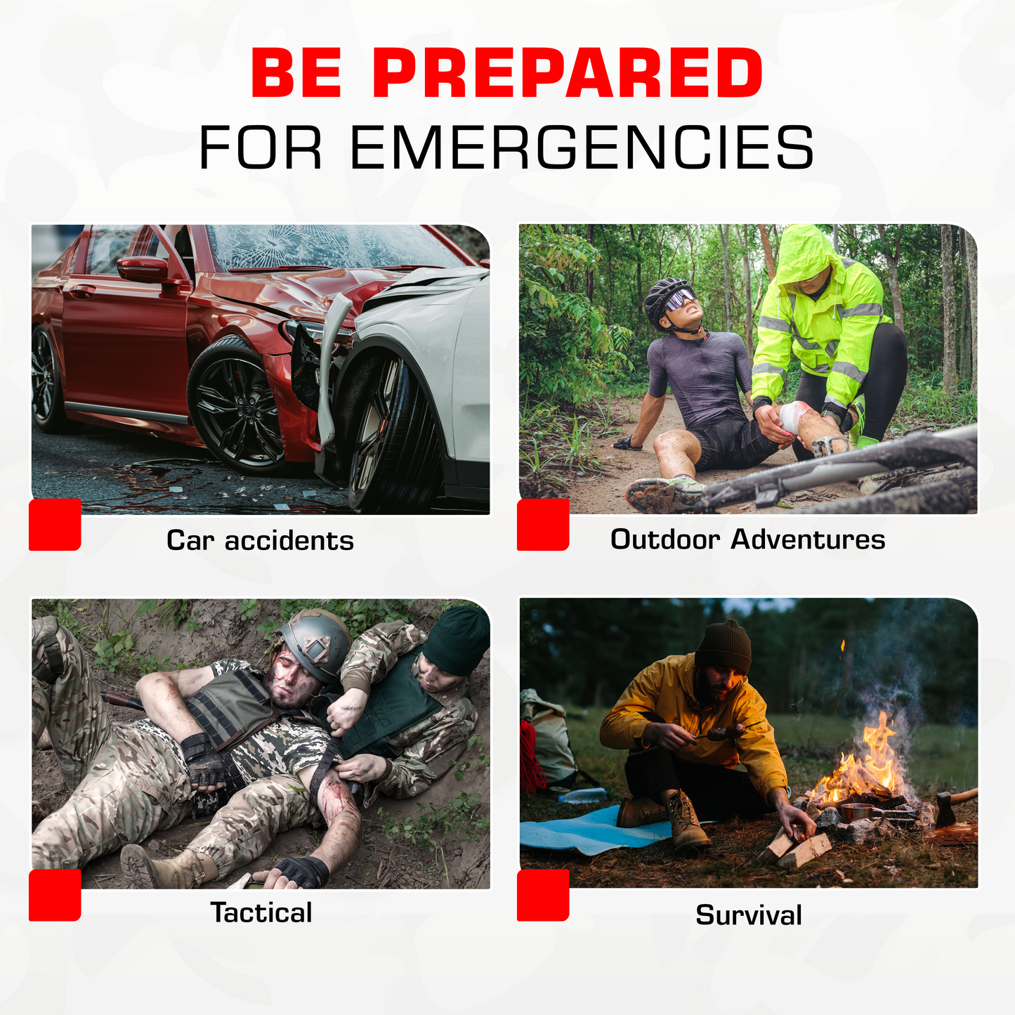 Premium Trauma IFAK Compact Kit with CAT Tourniquet & Chest Seals