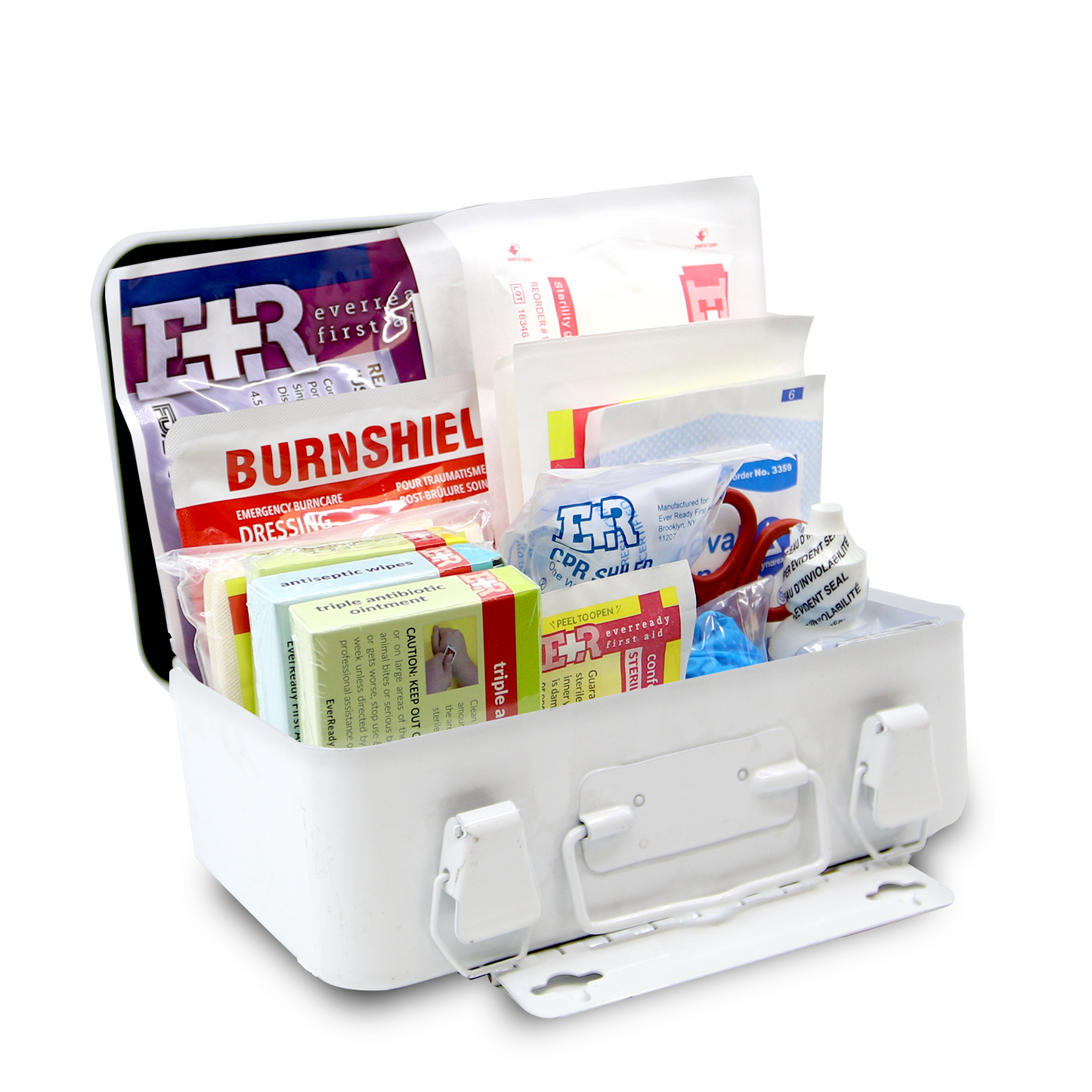 10-Person First Aid Kit – Metal Case