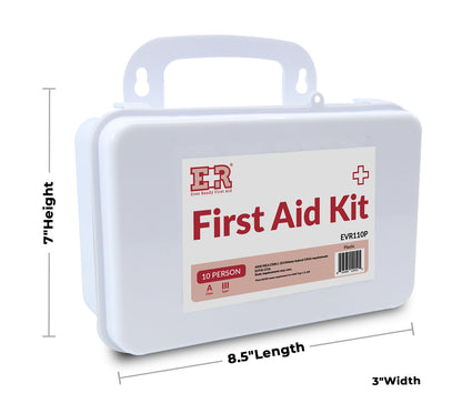 10 Person First Aid Kit –  Type III, ANSI A, OSHA Compliant