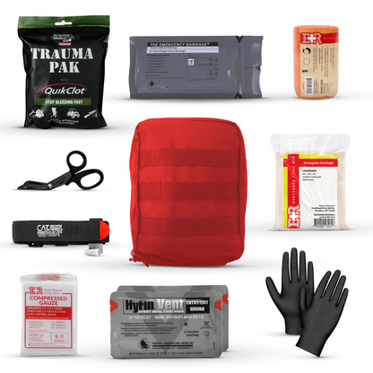 Premium IFAK Kit - Trauma Pak, CAT Tourniquet, Hyfin Chest Seal
