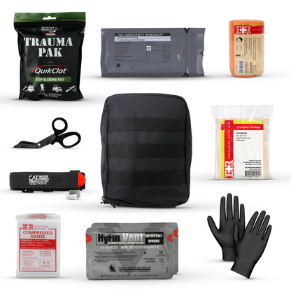 Premium IFAK Kit - Trauma Pak, CAT Tourniquet, Hyfin Chest Seal