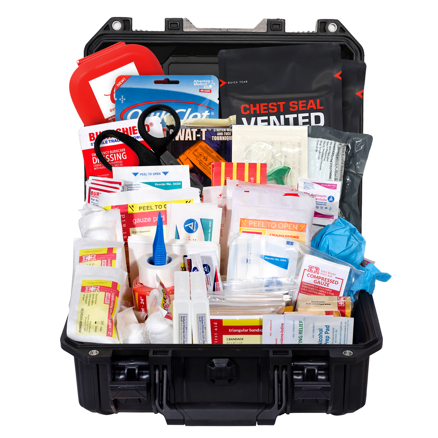 Fully Stocked Marine First Aid Medical Kit in Lightweight Waterproof Case
