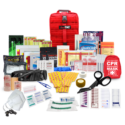 Rip-Away Fully Stocked Tactical Trauma Kit - Chest Seals, Tourniquet, & Bleeding Control
