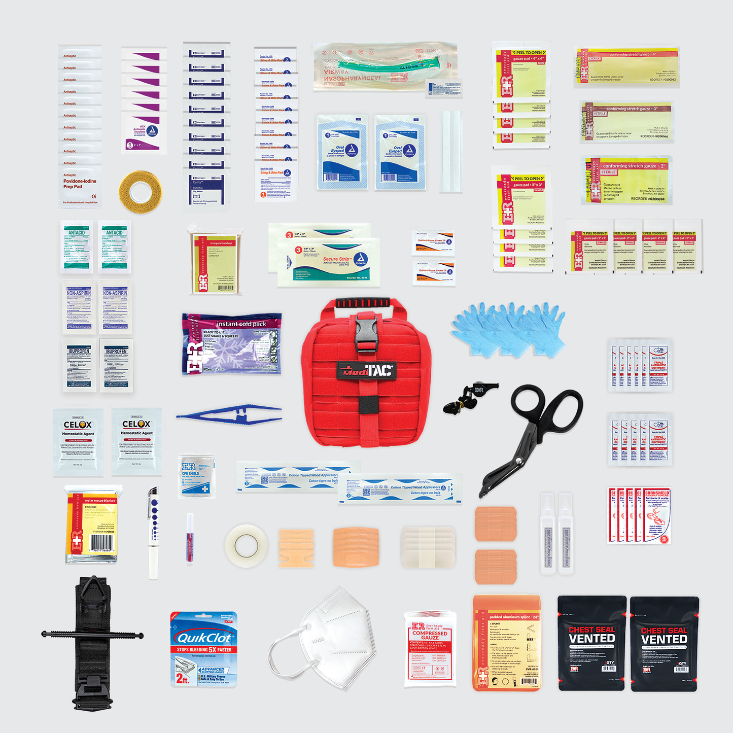 Small Rip-Away Owl Type Full Tactical Trauma Kit