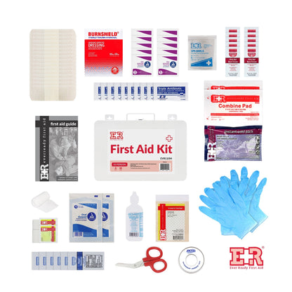 10-Person First Aid Kit – Metal Case
